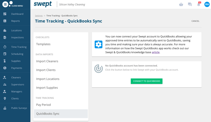 Connect to QuickBooks