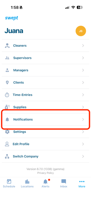 Notifications