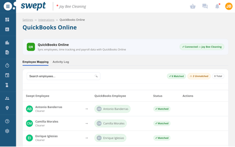 quickbooks interface
