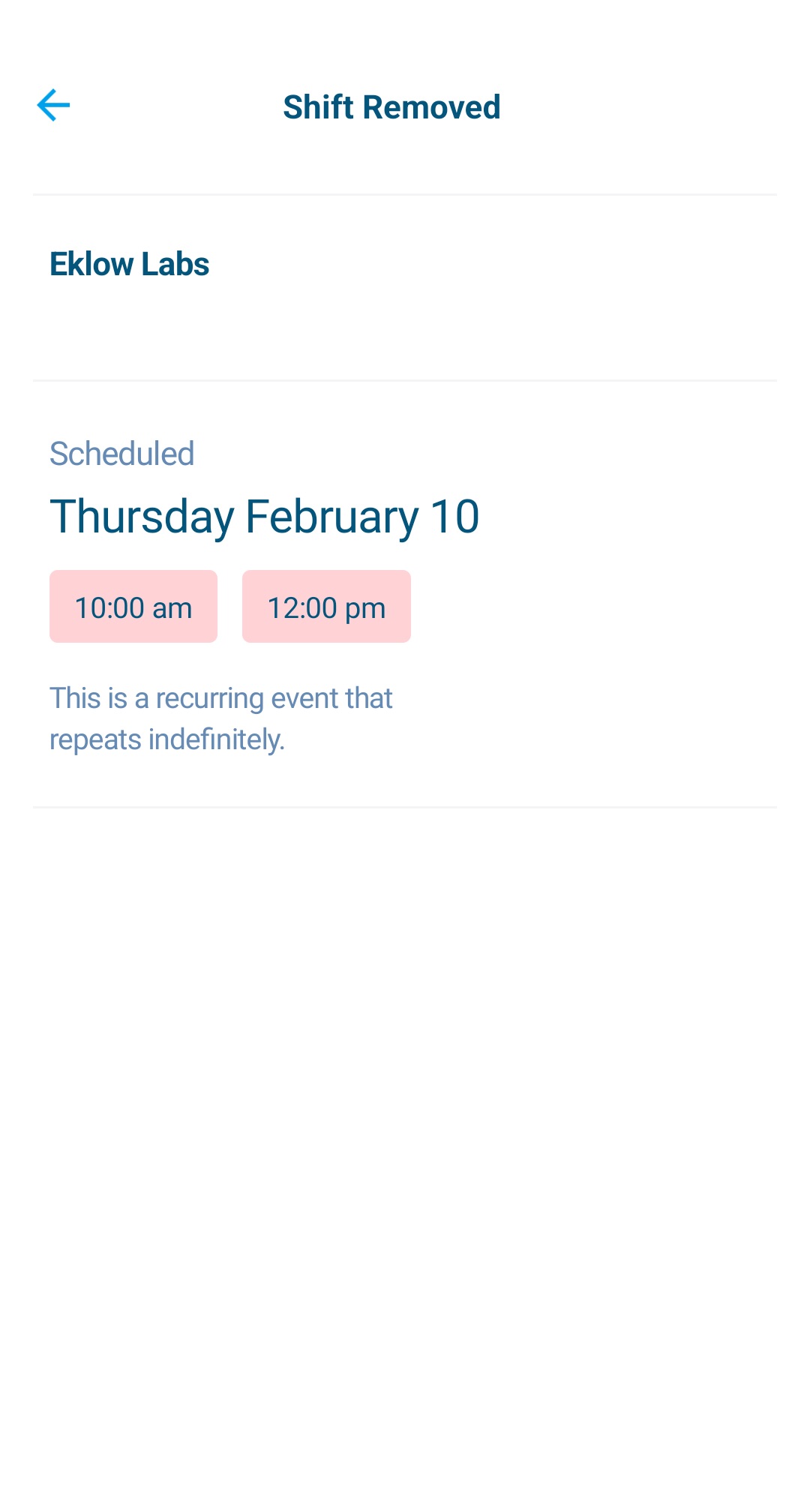 Swept+ Schedule Notifications